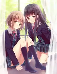 二次元动漫图片姐妹花组合画师fukahiresanba,id58338