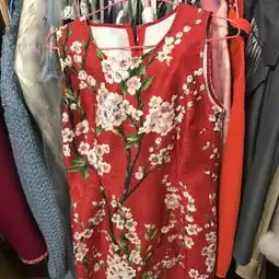 dg红色碎花连衣裙秀款