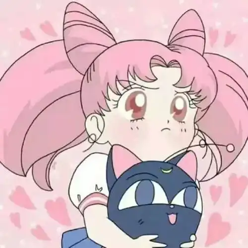 动漫女头粉色系软萌少女头像