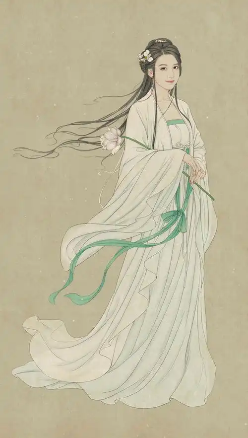 良品壁纸017古风依依袅袅婀娜多姿随风自在如风潇洒
