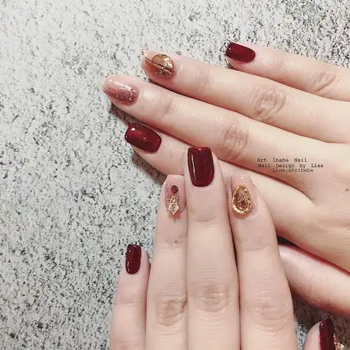 ins风新年美甲图第二波,美美过新年