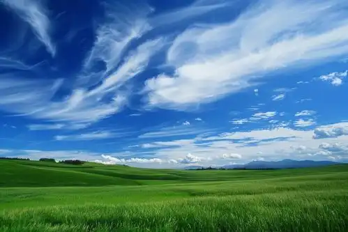 绿地蓝天高清壁纸创意海报广告素材