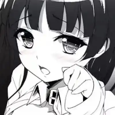 丧系女头动漫黑白黑暗系病娇动漫女头