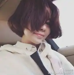 非主流带字头像女短发中