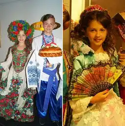 乌克兰10岁女童获世界小姐大肆炫耀