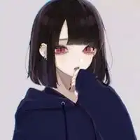 qq头像女生短发带帽动漫