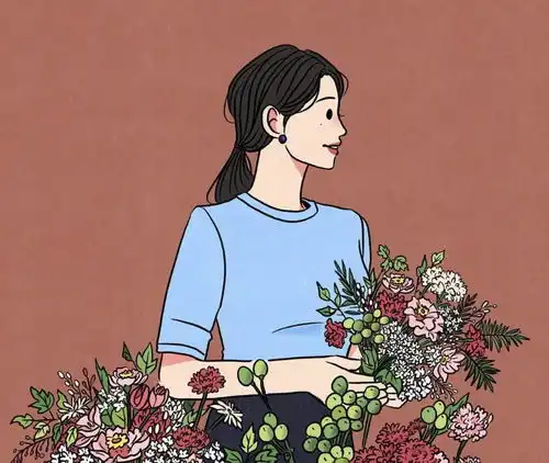 有诗意的头像女生肖像画