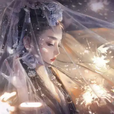 女生手绘头像古风气质韩版手绘头像女生唯美