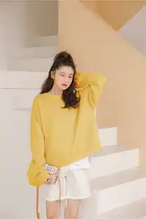 卫衣女2019秋冬新款韩版简约ins港风宽松休闲圆领基础款纯色套头上衣ll