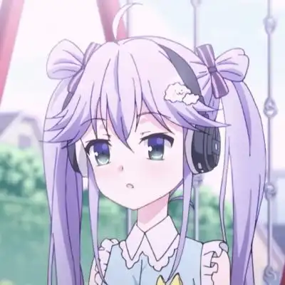 女生头像动漫紫色头发