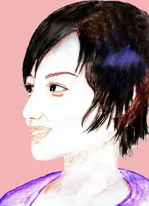 美女侧脸插画矢量图免费下载psd格式750像素编号18694507千图网