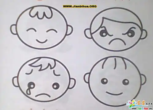 学画人物简笔画31张图片