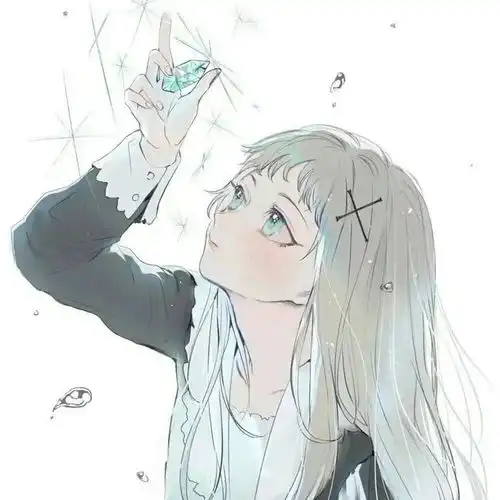 动漫女头可盐可甜的小众插画系列女生头像
