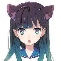 好看的头像有猫和大眼睛的女生动漫