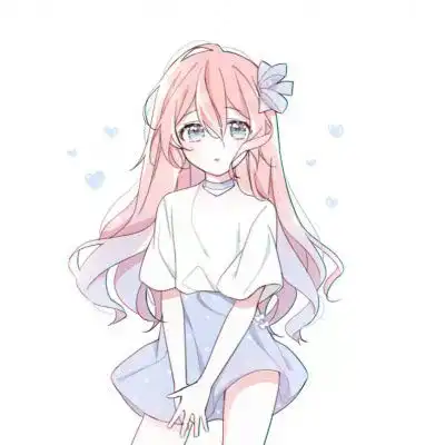 二次元少女头像真人汉服