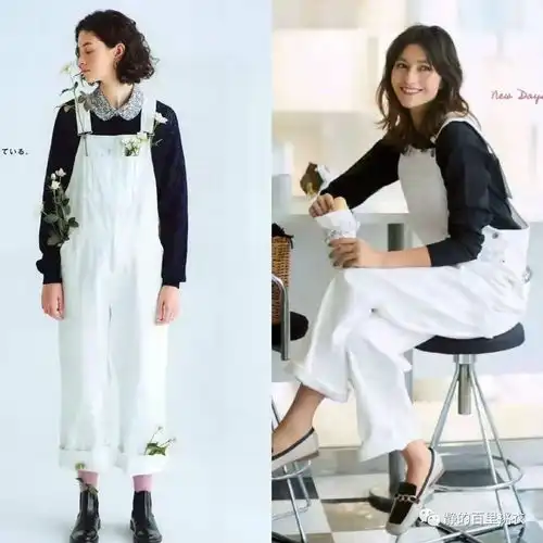 背带裤怎么穿才好看搭配t恤早就落伍了,这3种新穿法更好看