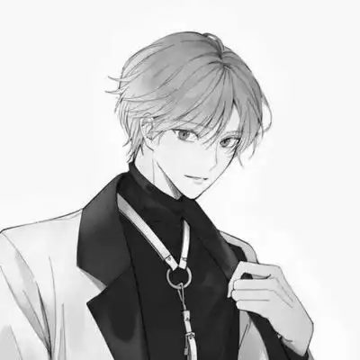 黑白动漫情侣头像冷酷图片简约黑白情侣头像一人一张