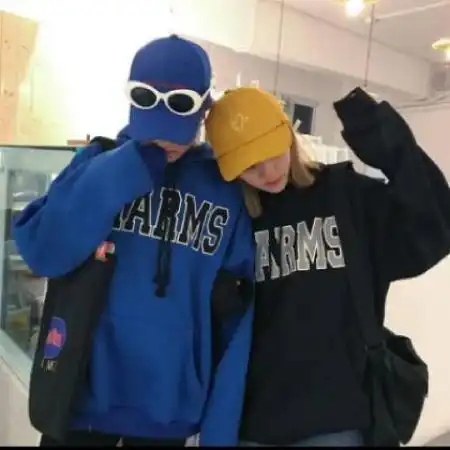 社会qq超拽情侣头像,霸气戴帽子的两张