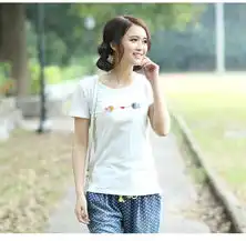 2014夏装新款女装韩版体恤打底衫刺绣2只鱼百搭女圆领纯色短袖t恤