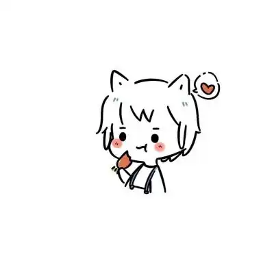 白底简约头像可爱小女生最火简约创意白底人物头像