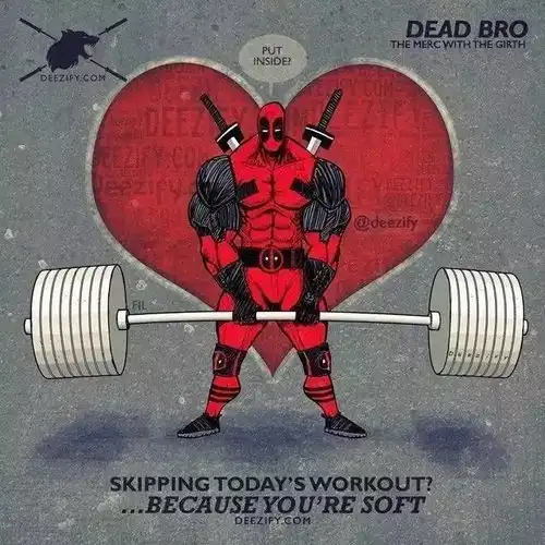 健身女孩卡通头像魔鬼训