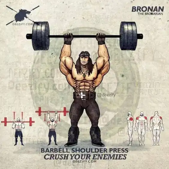 健身女孩卡通头像背部肌