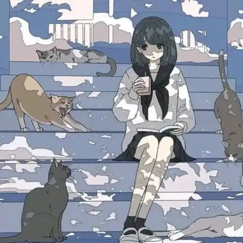好看的头像女二次元手绘