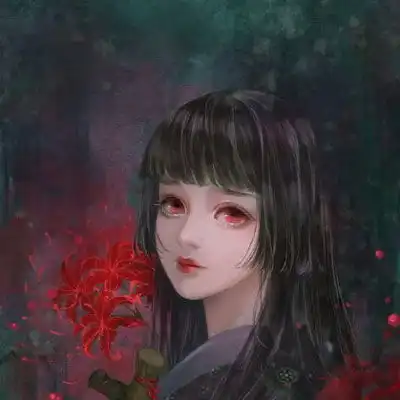 彼岸花头像女生唯美图片彼岸花系列冷酷女孩