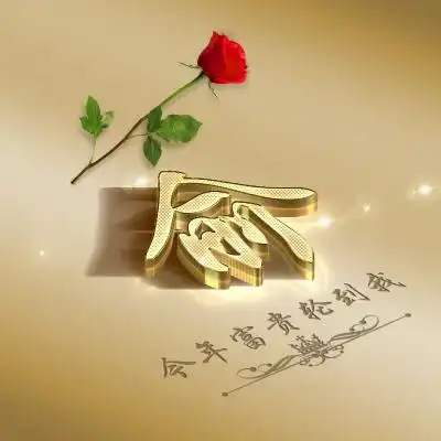 金色好运头像姓氏专属,今年富贵一定会轮到你