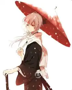 求一张动漫古风一男子背一小女孩在雨中或者是雪中行走,女孩打着伞的图片,有高清的更好,无限感激