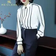 高端白衬衣女
