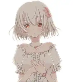 插画头像女生简约气质美