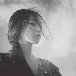 女唯美头像黑白韩妹子