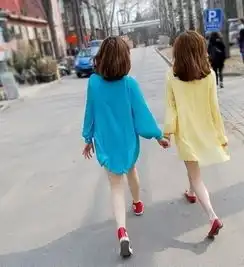 女生闺蜜姐妹头像露脐装
