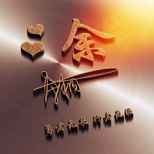 金属立体签名创意姓氏头像微信头像,喜欢请带走