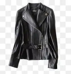 黑色高清女头像皮衣