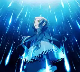 座流星群p站二次元原创少女星空