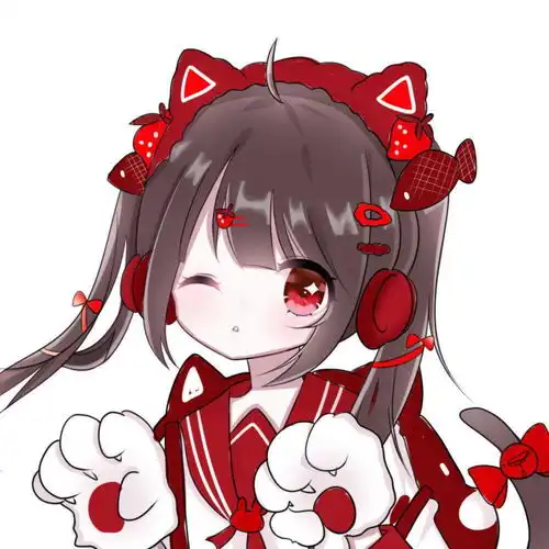 红色系微信头像,这么可爱的画风,燃爆了少女心