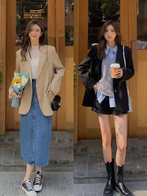 会穿西装的女人好高级,出街穿搭不用愁,选它就对了
