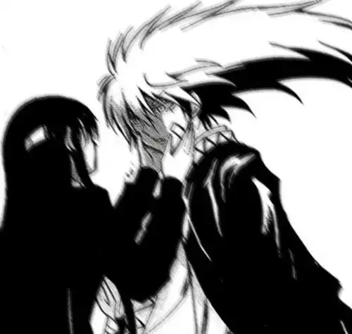 黑白日漫情侣头像