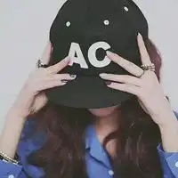 唯美女生头像戴帽子连笔