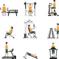 卡通男生健身房运动套图图片素材模板下载2.11mb动漫人物大全人物形象