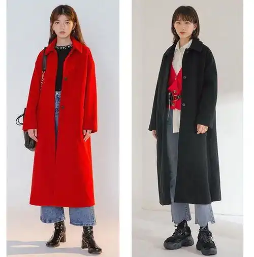 大衣针织衫这样穿不显老,小个子女生穿搭显高又显瘦,美不胜收