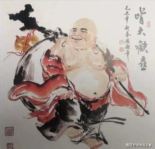 周广源的钟馗弥勒佛