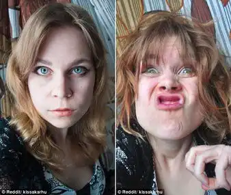 美女自拍恶搞惊悚丑照席卷网络