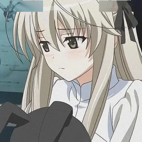 二次元女生抑郁头像土味