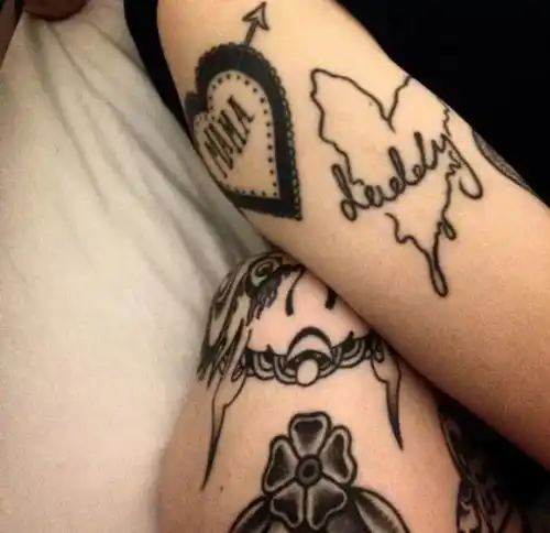 纹身女孩头像纹身师