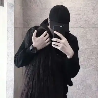 陈情暗黑系超酷情侣头像.