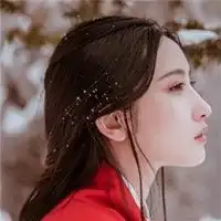 冷酷女生头像霸气红衣