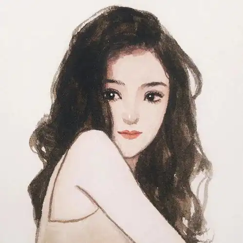 森女头像文艺范手绘倪妮